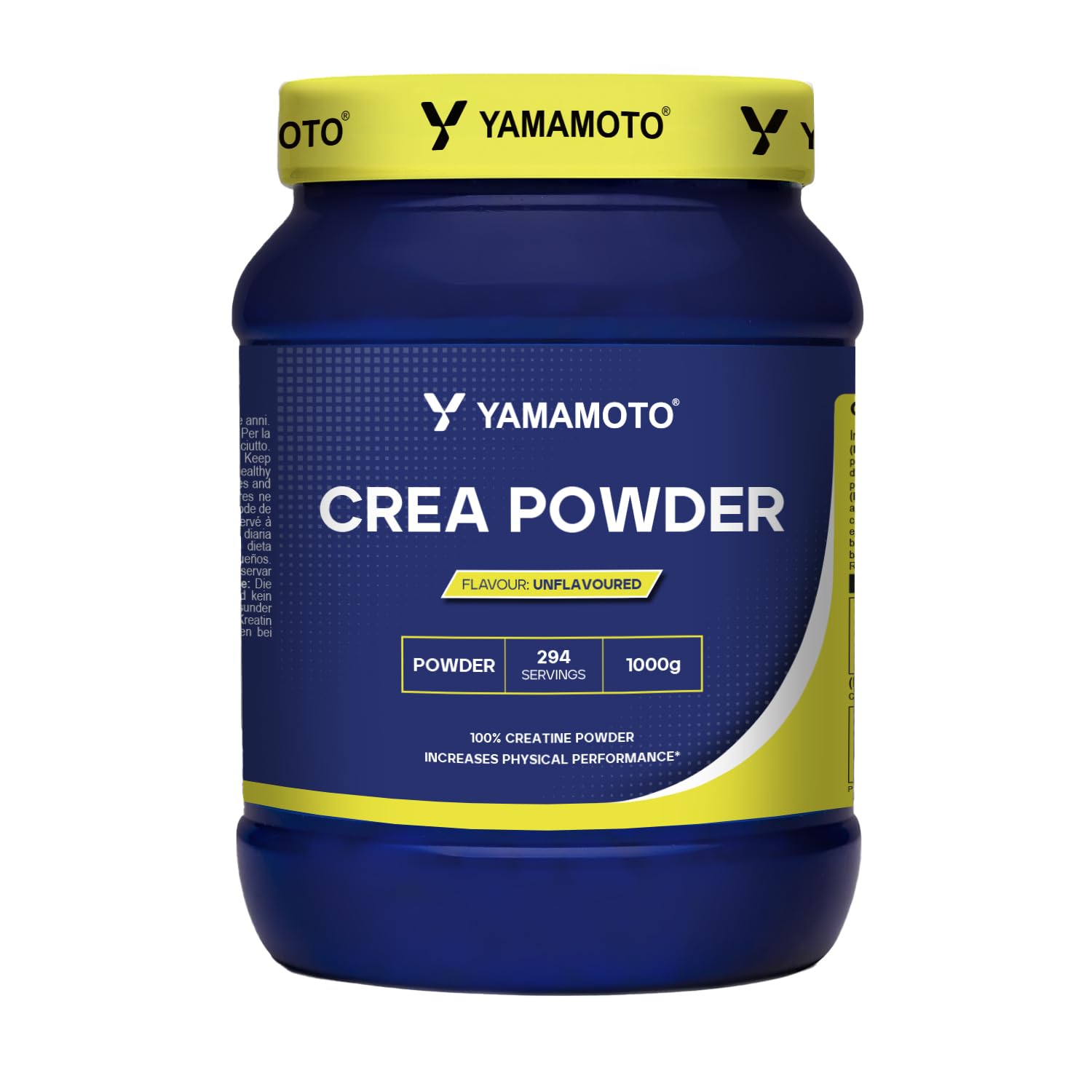 YAMAMOTO NUTRITION Creatine Crea POWDER 1000 gr, Integratore Alimentare di Creatina Monoidrato in Polvere, Integratore per Sportivi, Aumenta le Prestazioni Fisiche, Non Aromatizzato