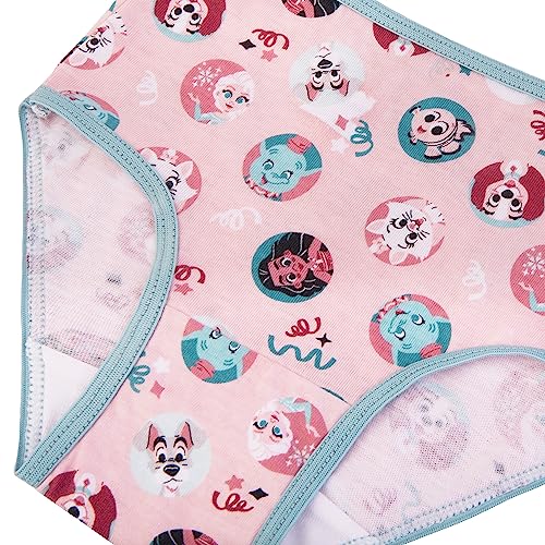 Disney Girls' Anniversary 100% Cotton 7pk Panties with Bambi, Pocahontas, Chipmunks, Elsa & More Sizes 2/3t, 4t, 4, 6, 83