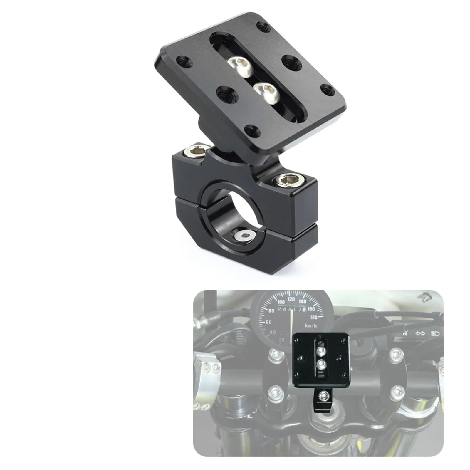 Moto Support Téléphone Compatible avec Yamaha pour NSR 1100 (BT 1100 Bulldog) 2002 2003 2004, Support De Navigation GPS Support De Téléphone pour Moto