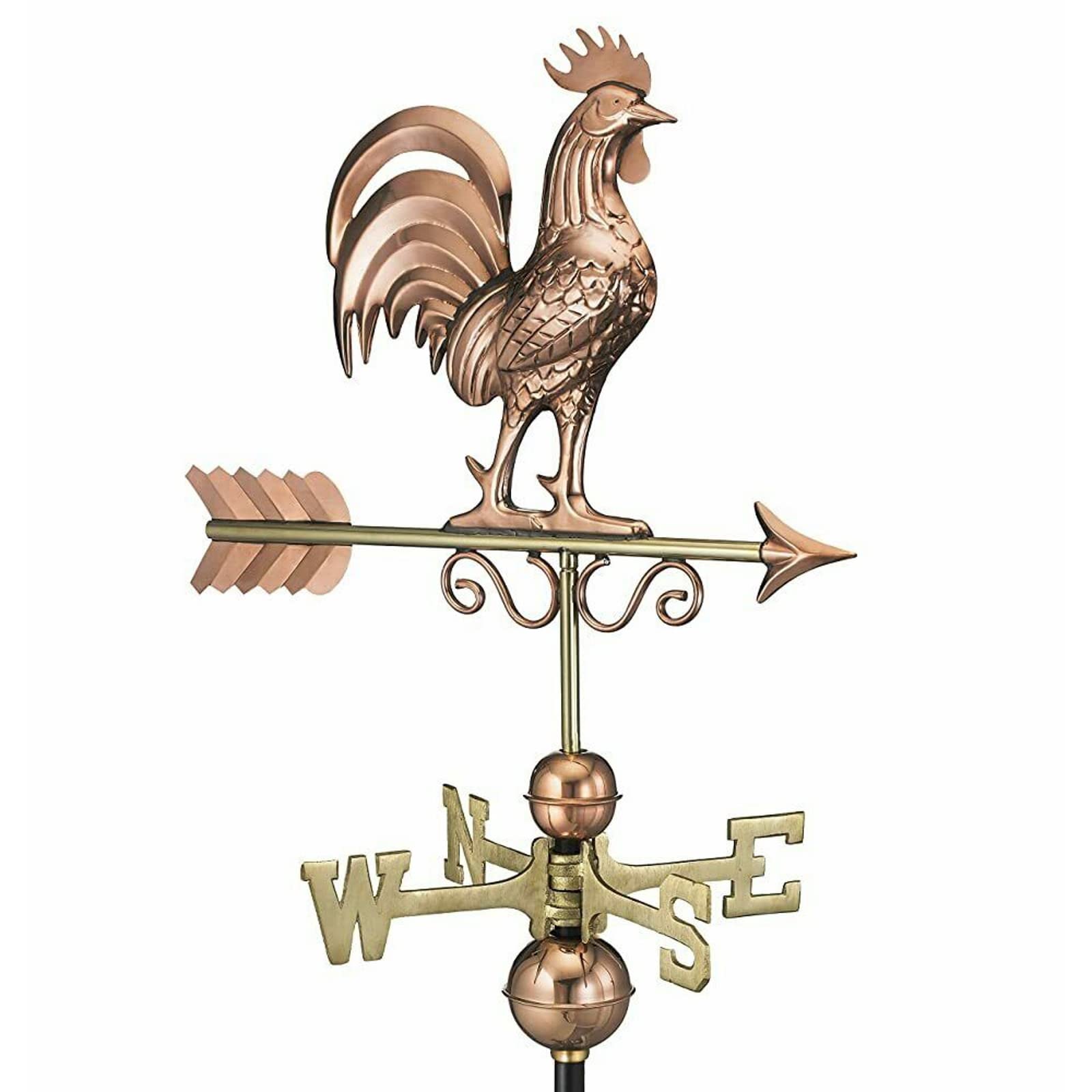 Callow Retail Copper Bantam Rooster Farmhouse Weathervane