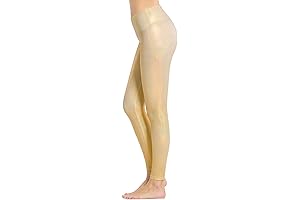 Women's Flash Sequins Full-Length Rose Gold Leggings