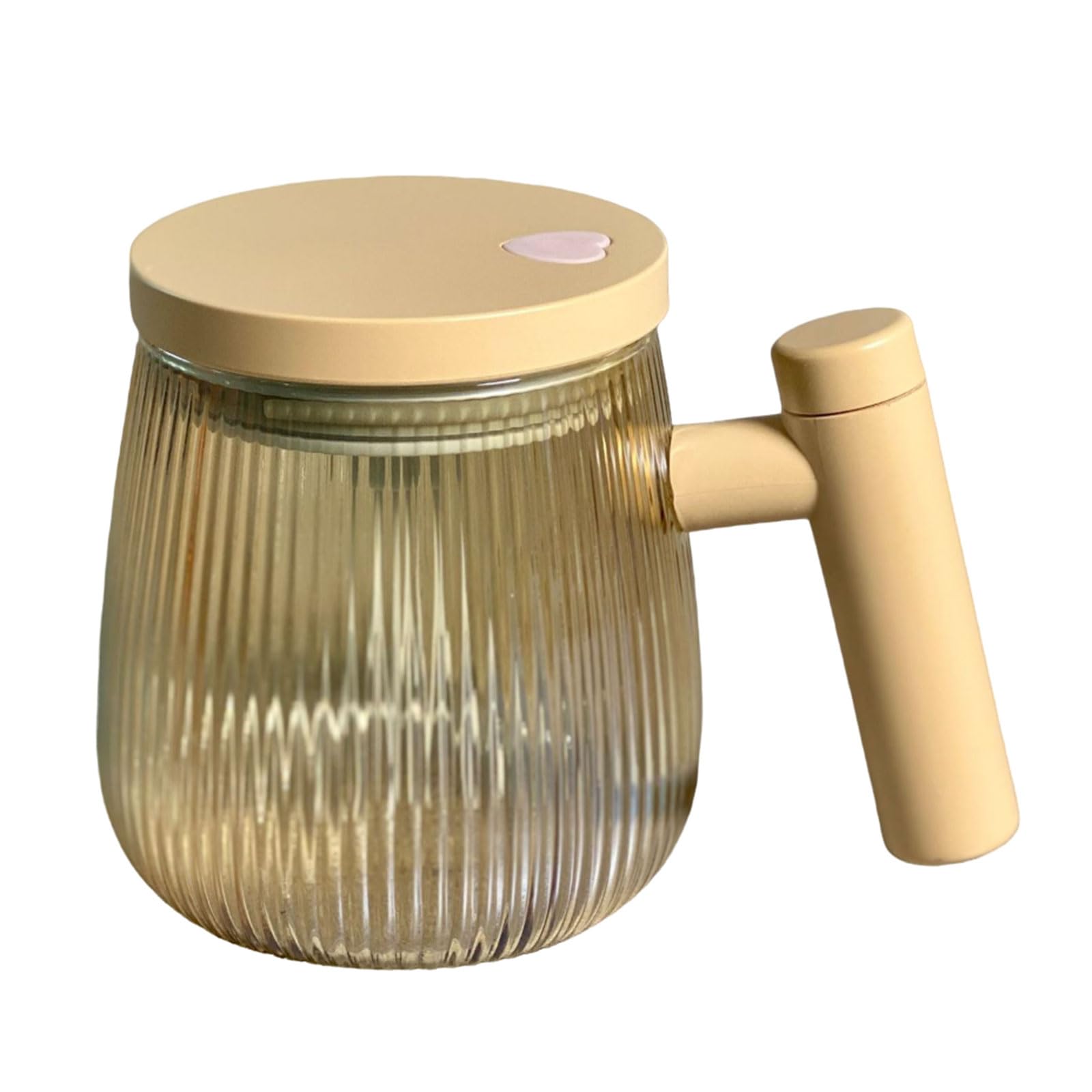 MALSSE 400ml Stirring Coffee Cup Electric Highly Speed Mixings Cup Automatic Stirring Glass Mug for Coffee, Milk, Protein Protein