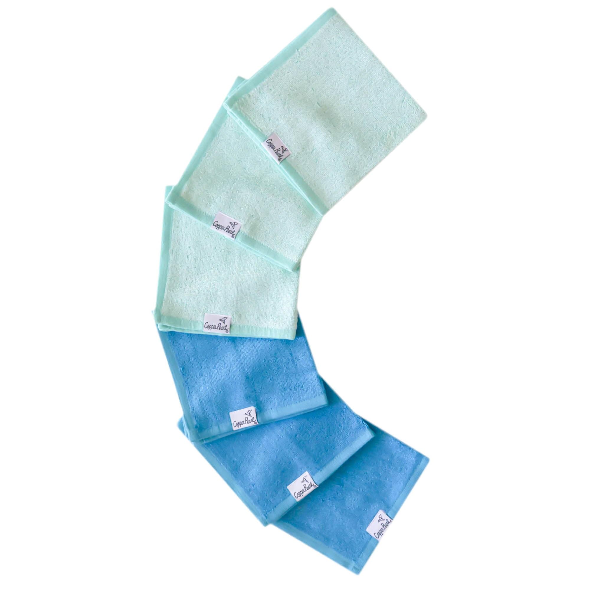 Copper Pearl Ultra Soft Baby Washcloths - 6 Pack, Super Soft, Large 11