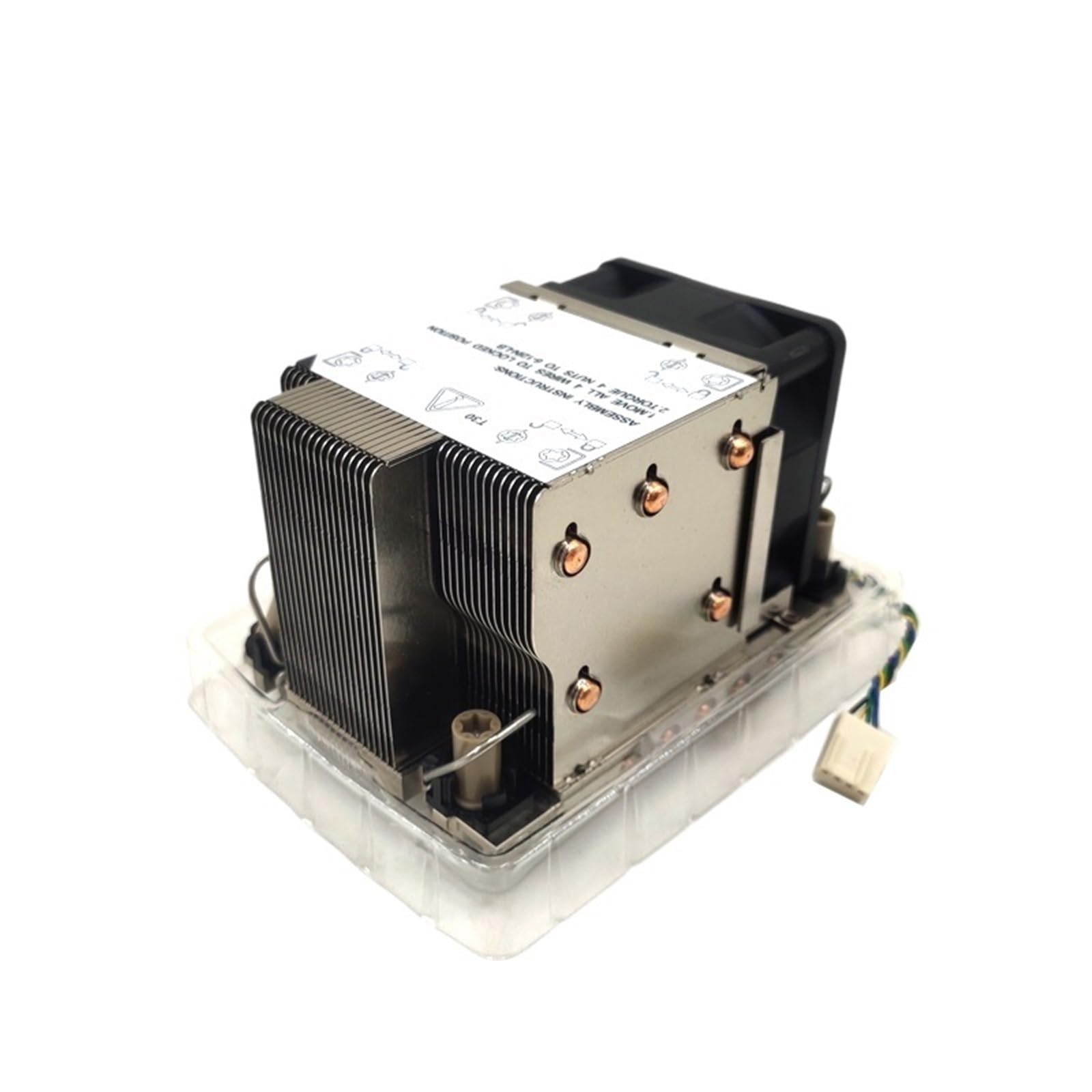 Dissipatore CPU attivo LGA4189 2U con 5 heatpipe in rame, ventola a doppia sfera PWM da 6025 mm, TDP fino a 300 W for piattaforma 4189(WITH BRACKET_FIXED COLOR)