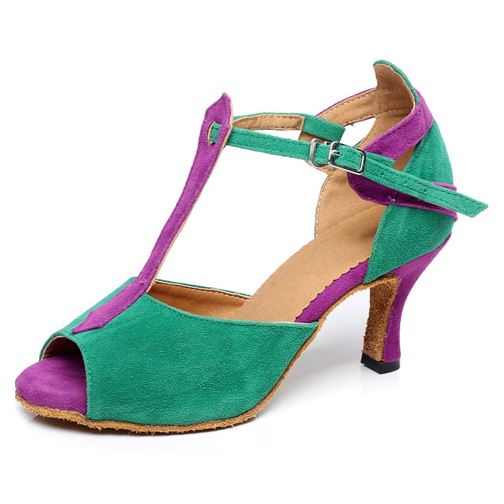 AOQUNFS Scarpe da Ballo Donna Salsa Latino Caraibico Scarpe da Ballo Latino Americano,QJW6212