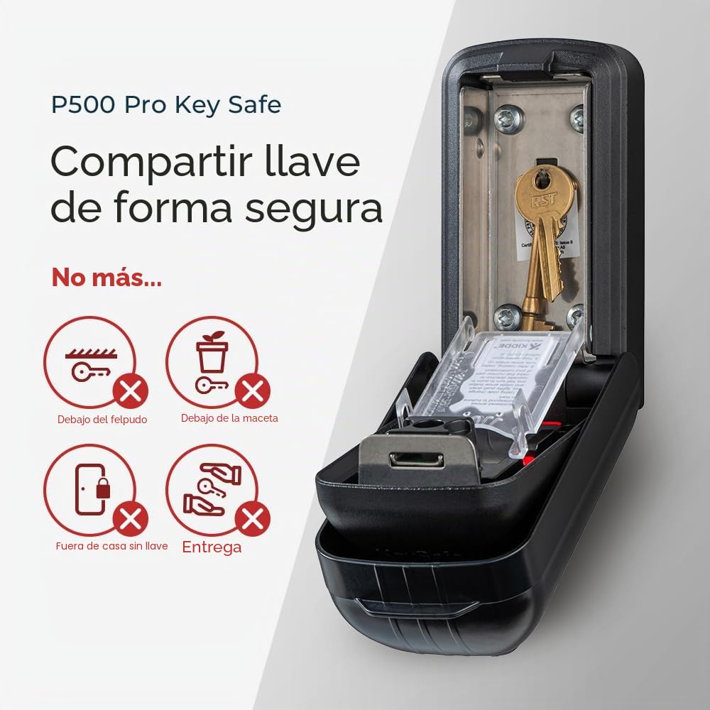 Kidde Supra - Caja guarda llaves de alta seguridad P500 con capacidad para 3/5 llaves