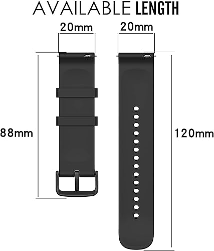 Miniatura 4 de QGHXO Banda para Amazfit Bip 3Bip 3 ProBip U ProBip S liteBipBip LiteBip SBip U, banda de silicona suave de repuesto para Amazfit GTS 4GTS 4 MiniGTS
