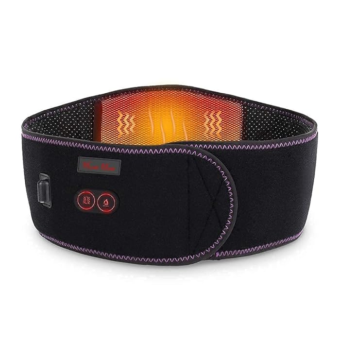 Buy Heating Pad for Back Pain Massage 7.4V Battery Cordless Heated