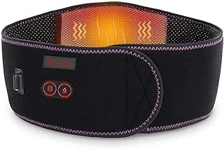 CUEHEAT Heating Pad for Back Pain Relief - Heating Pad Back Brace with Heat and Massage,Heat Belt for Back Pain Relief Belly Lumbar Spine Stomach Arthritis(49inches)