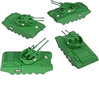 Vista 14 de BMC Classic Payton Tanques antiaéreos - 4 unidades OD verde plástico ejército hombres vehículos