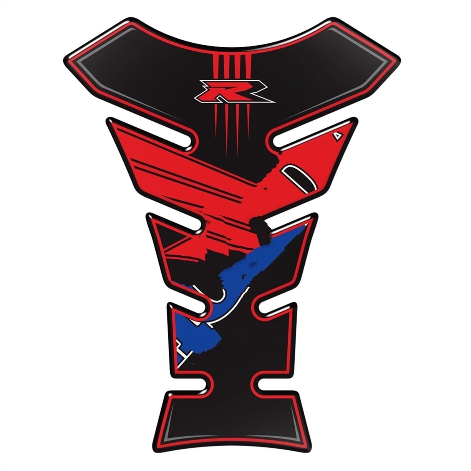 Motorcycle Tank Fish Bone Decoration Stickers Pad for Hornet CB599 CB600 CB900 CB1000 CB1300 Carbon-Look(Color3)