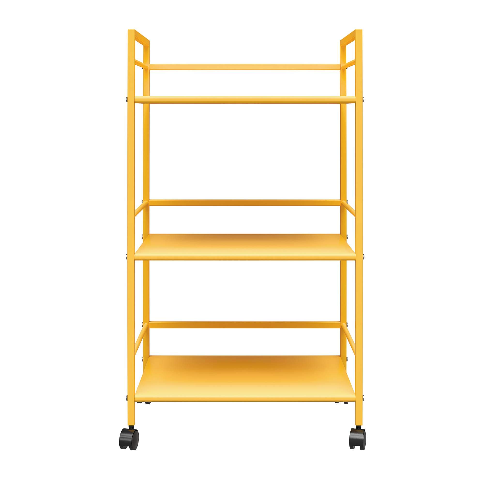 Novogratz Cache Metal Rolling Cart Yellow from B&Q