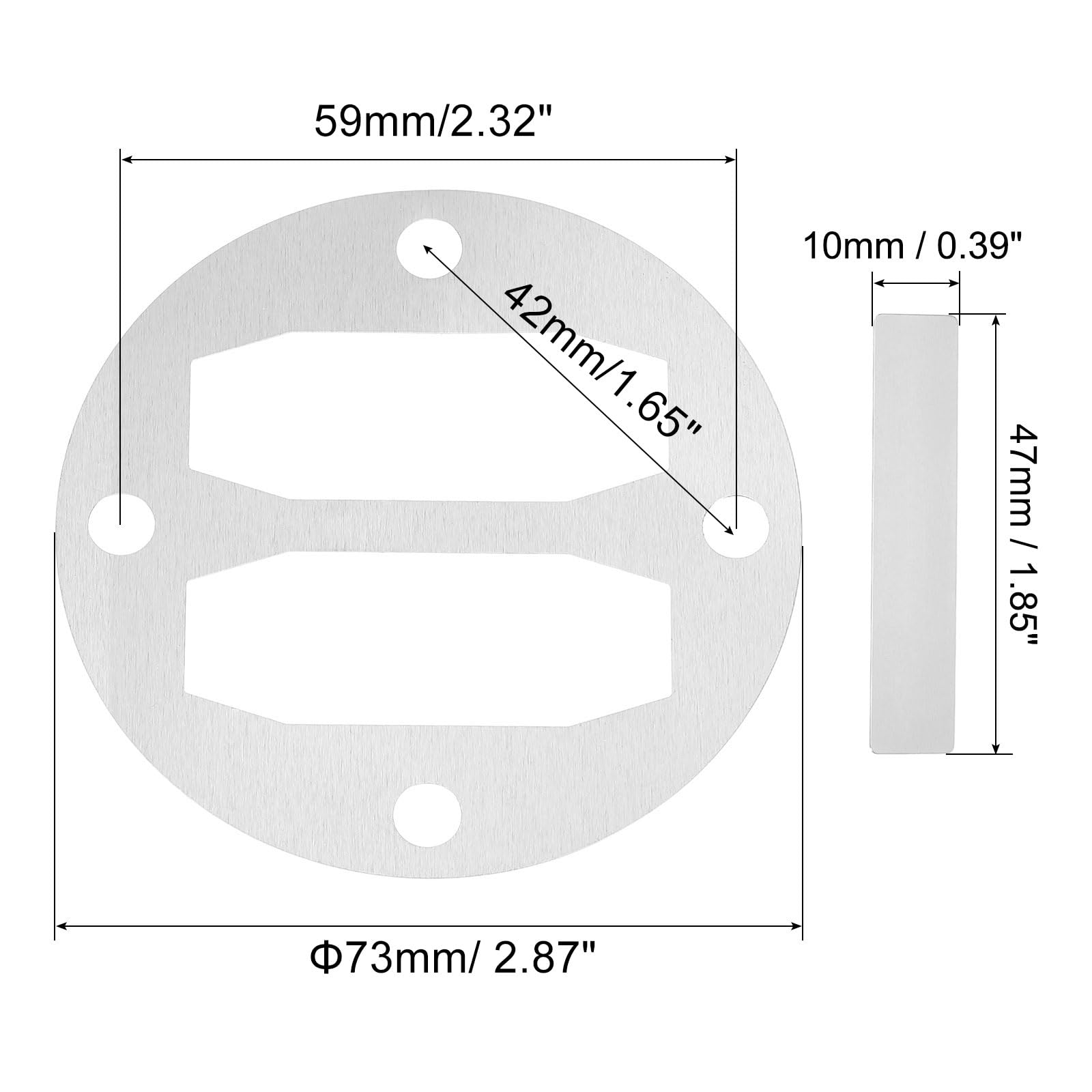 PATIKIL 47mm Head Gasket Kit Reed Valve Replacement, 4 Sets Central Pneumatic Air Compressor Parts - Image 2