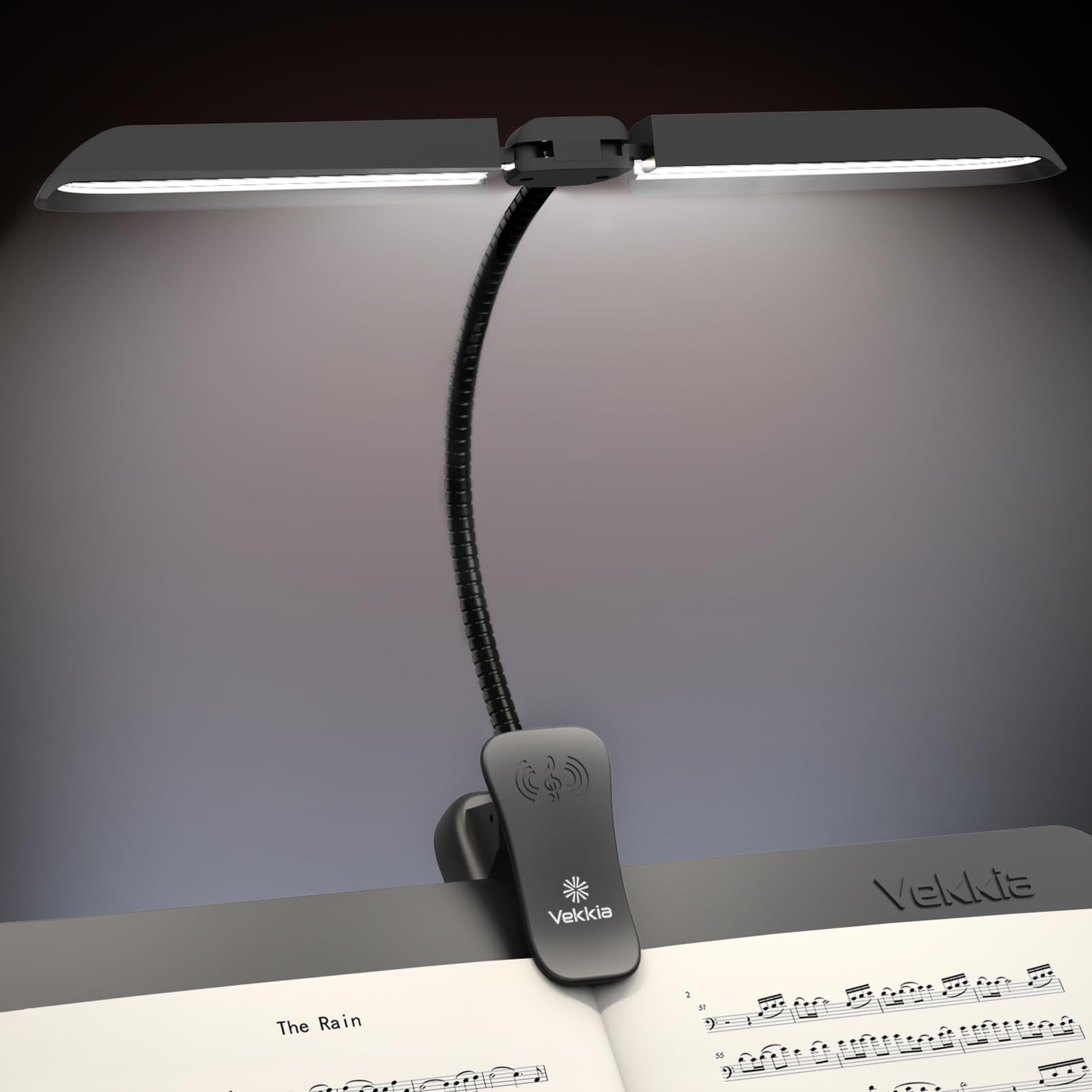 新品未使用　Music in motion Amazon.com: Vekkia 96 Led Rechargeable Music Stand Light - Folding