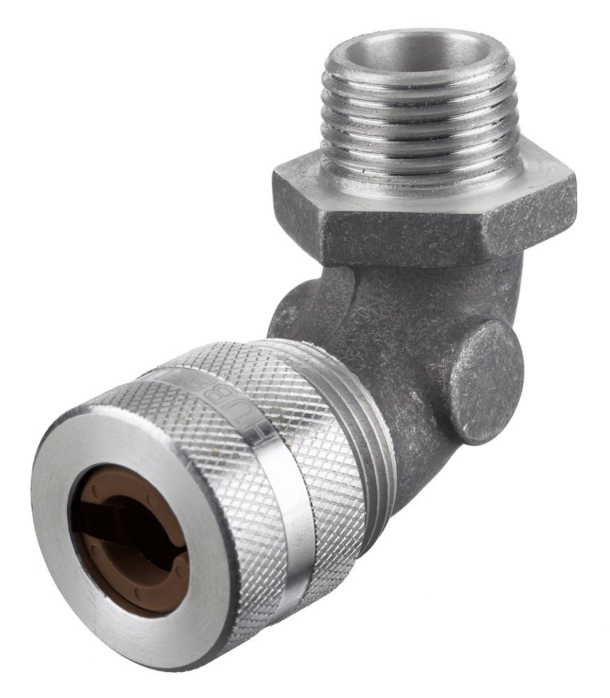 Hubbell NHC1024 Kellems Wire Management Cord Connectors, 90 Degree Male, Aluminum, 1/2