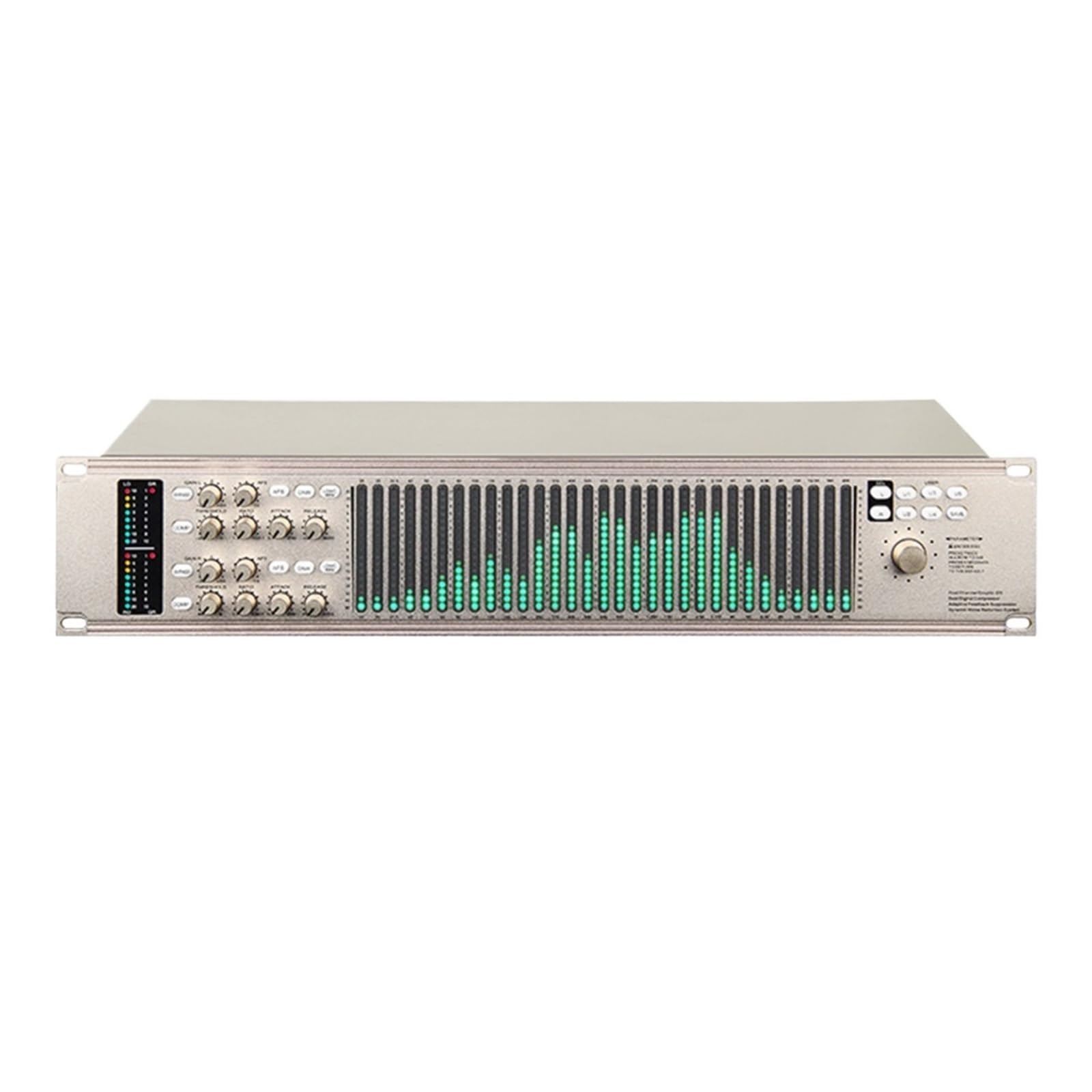 Doppio Processore Audio Crossover Con Equalizzatore Grafico Audio Digitale A 31 Canali 2U For Concerti Sul Palco