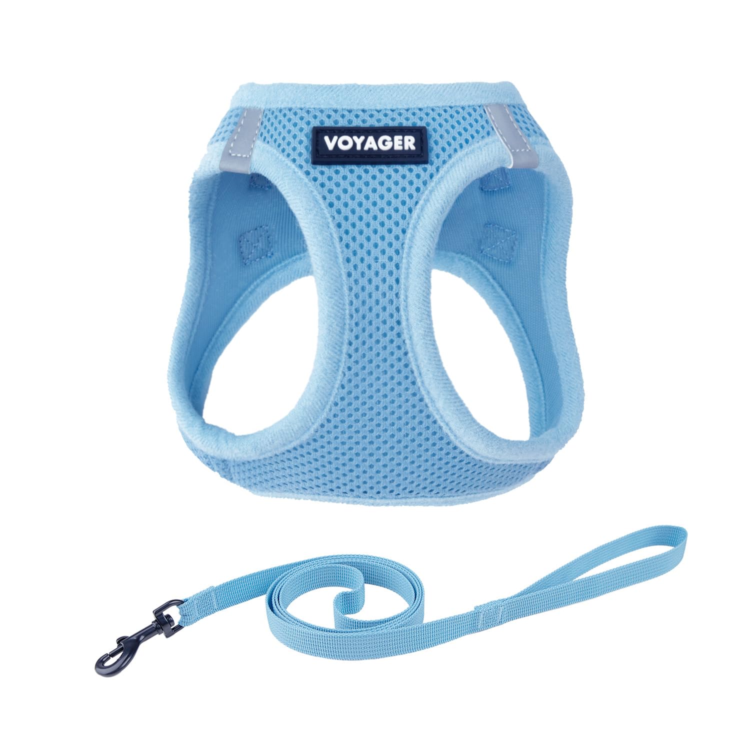 Voyager Escape Proof Cat Harness and Leash Set with Reflective Stitching, Neoprene Handle 5ft - Supports Small, Medium and Large Cats, Kittens for Walking by Best Pet Supplies - Royal Blue, S — view 79