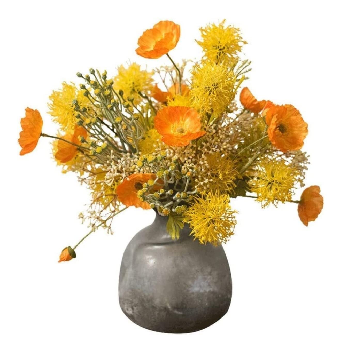 Ngdfgr As Known Artificial Flowers Beautifully Fake Flower Silk Plastic Bouquet Retro Vase Set For Decorative