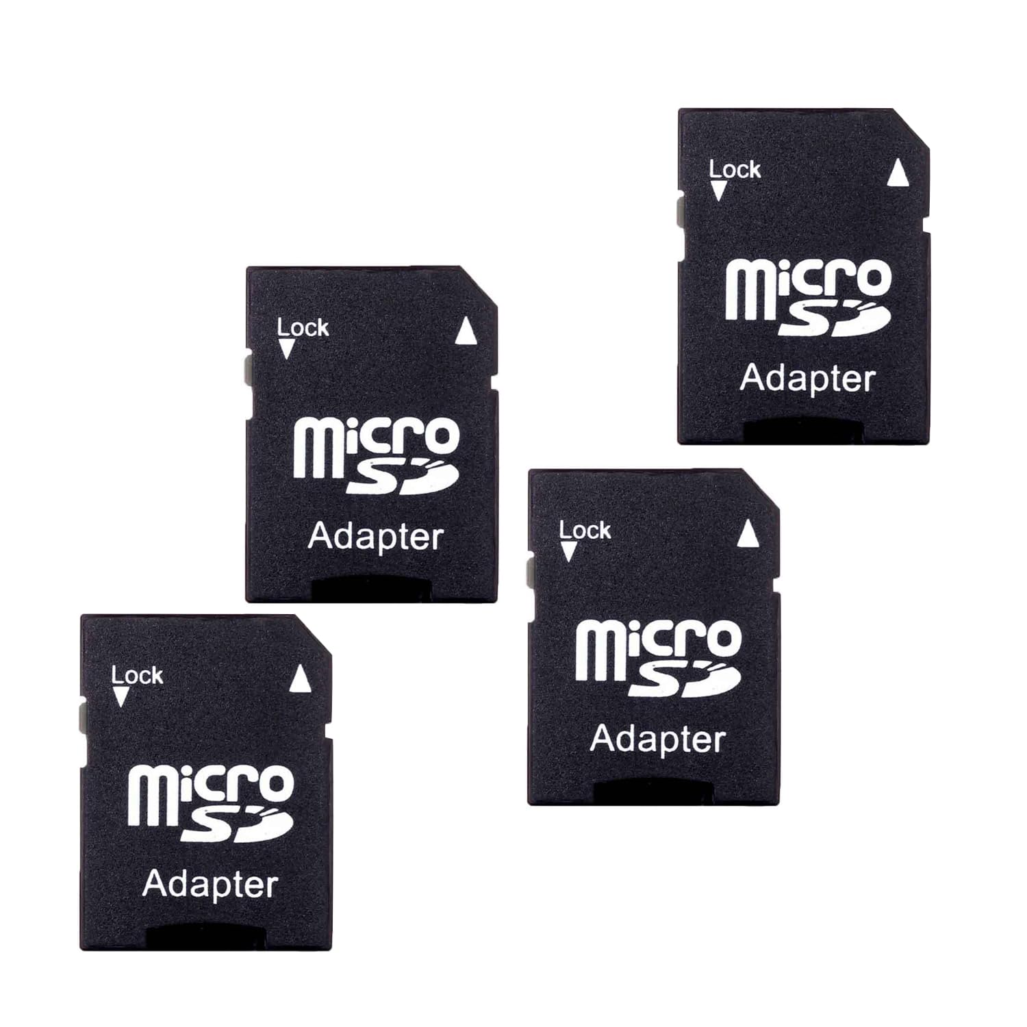 Adaptateur Ultra Micro SD,4 PCS Adaptateur de Carte SD pour Cartes Micro SD pour Tablette Mobile Noir