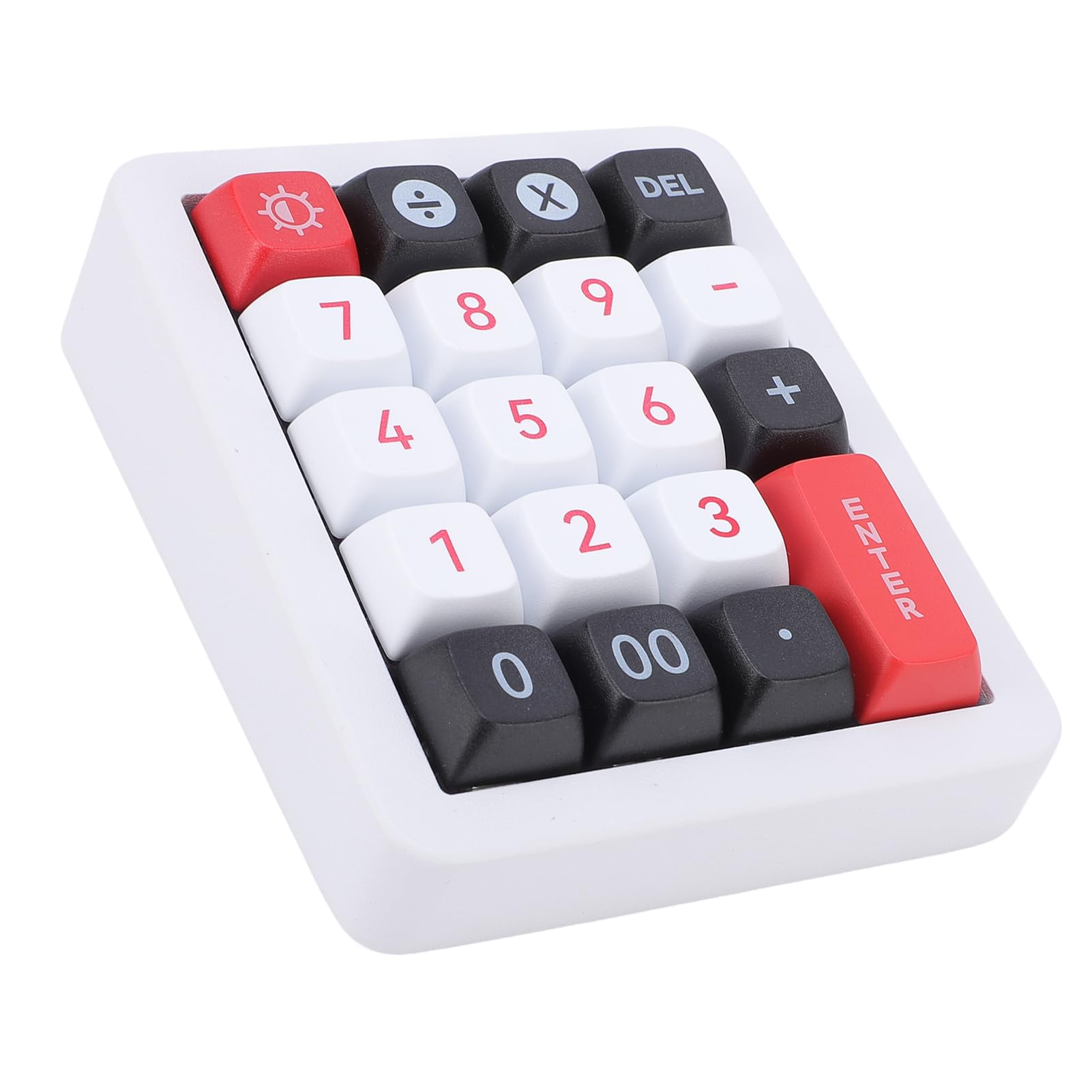 Cuifati Wired Mechanical Number Pad, Heißer Swappable Numpad mit 12 RGB -LED -Hintergrundbeleuchtung, 19 Programmierbare Tasten Numerische Tastatur für Laptop -Computer (White)