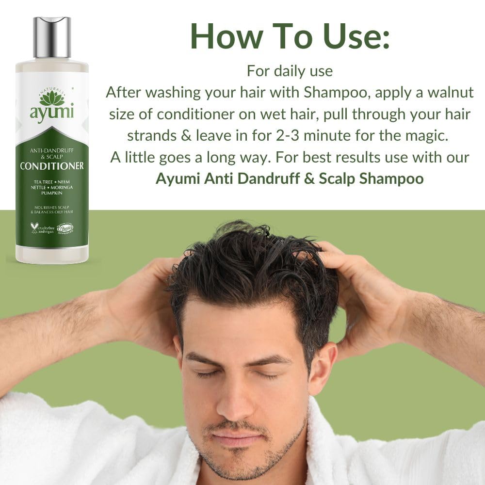 Ayumi Anti Dandruff Conditioner for Hair, 250 ml (Pack of 1) Conditioner - Image 4