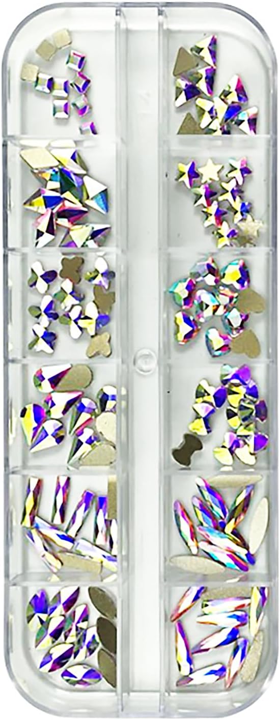 Nail Arts Rhinestones 3D Symphony Multi-Shape Crystal Rhinestone for Nails - Nail Charms Decorations for Nail DIY Crafts Jewelry (ABS)