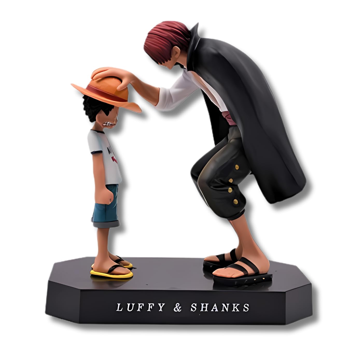 Realmkart Onepiece Luffy Action Figure 18CM Anime Collectible Figurine Display Statue Shanks Luffy One Piece Toy Figures Office Desk & Study Table, Car Dashboard, Decoration and Onepiece Anime Fans