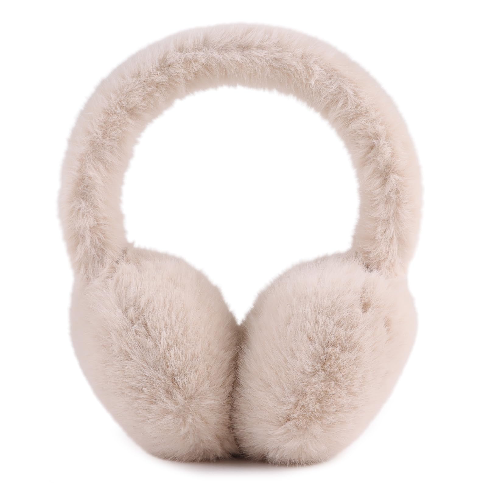 Warm Ear muffs for Women Winter Unisex Fluffy Earmuffs Adjustable Lady Ear Warmer Faux Fur Ear Covers-image-13