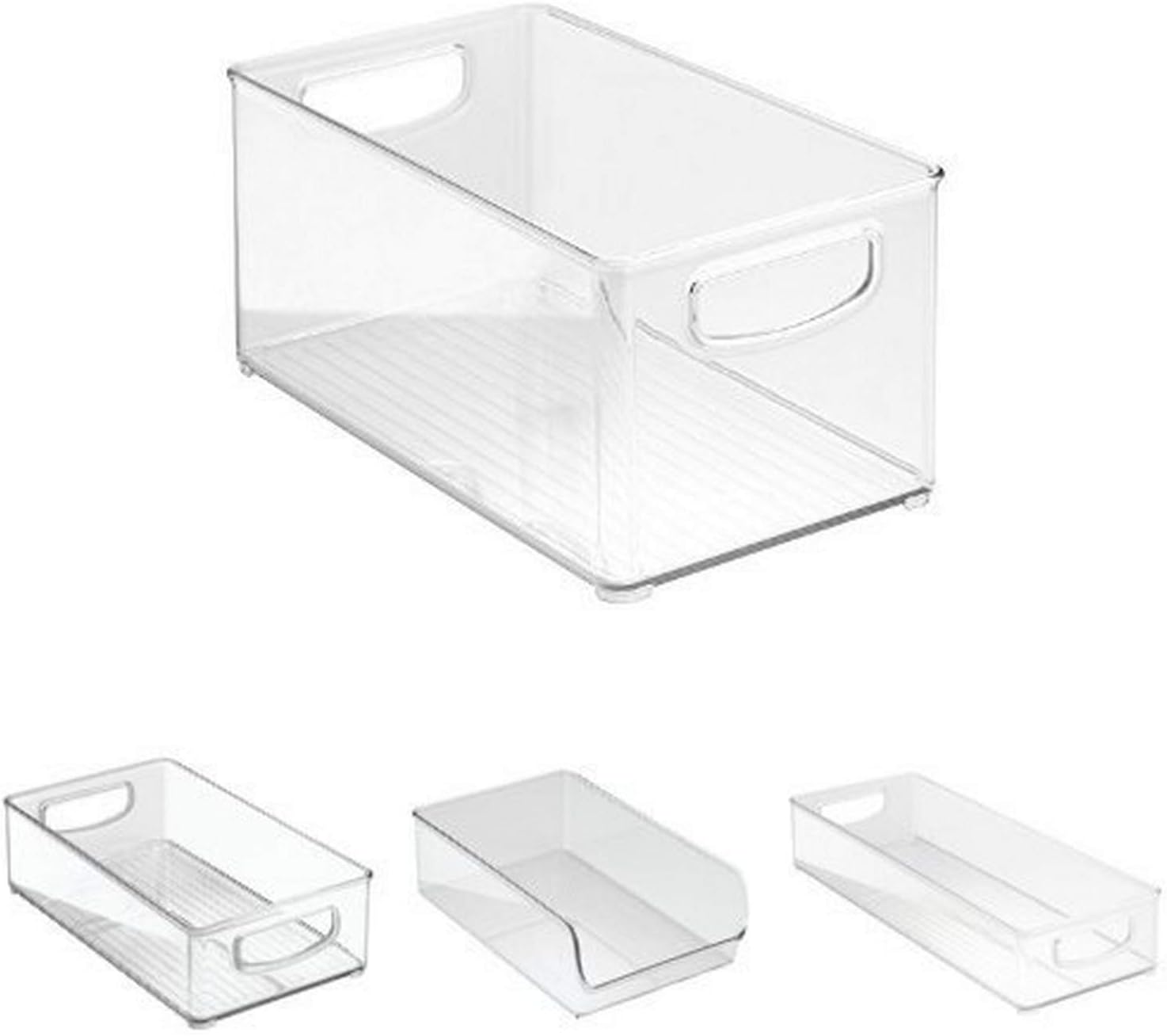 InterDesign Kitchen Bin Set 4 Storage Organizer Bins for