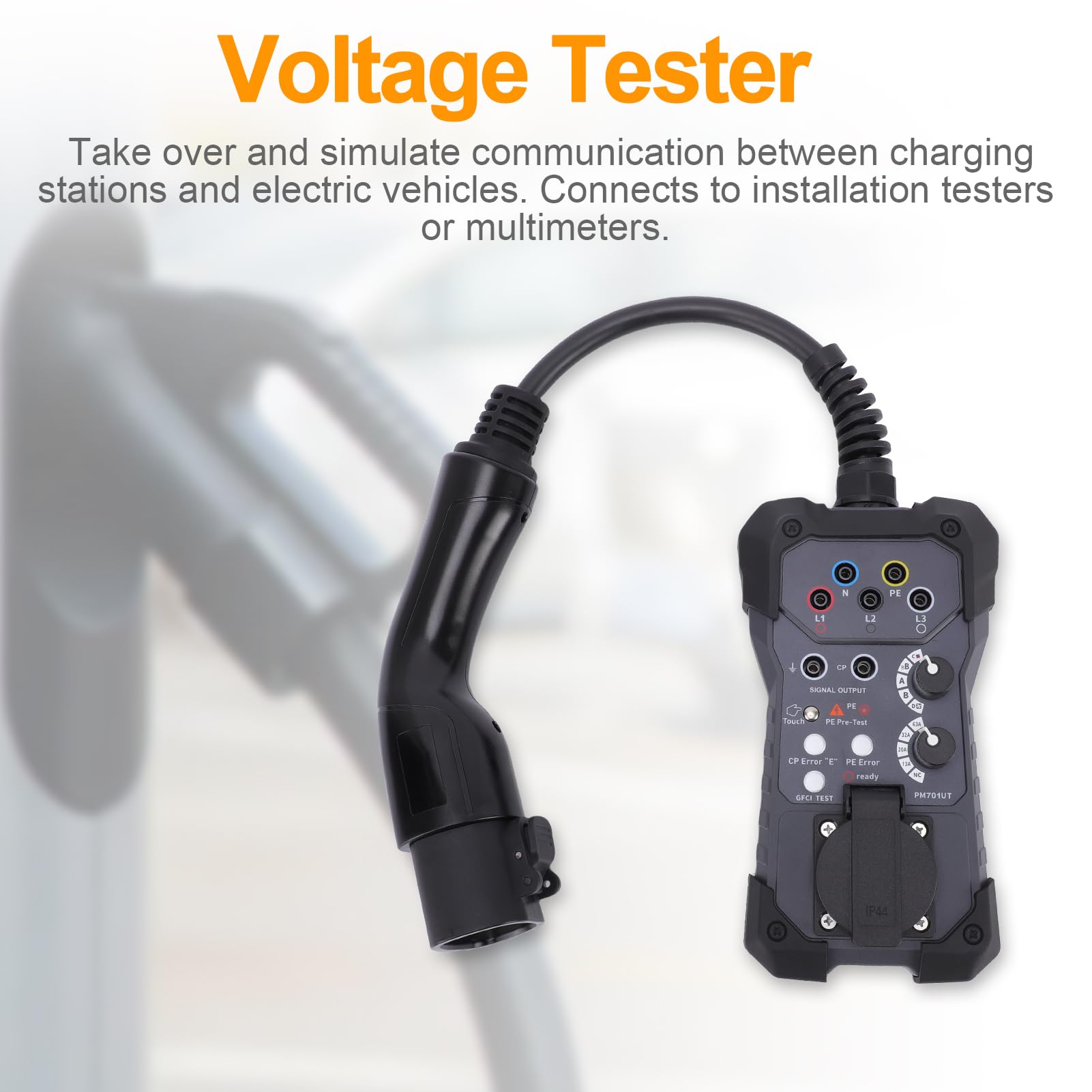 Tester EVSE Tester napięcia adaptera Tester ładowarki pojazdu elektrycznego do testowania stacji ładowania