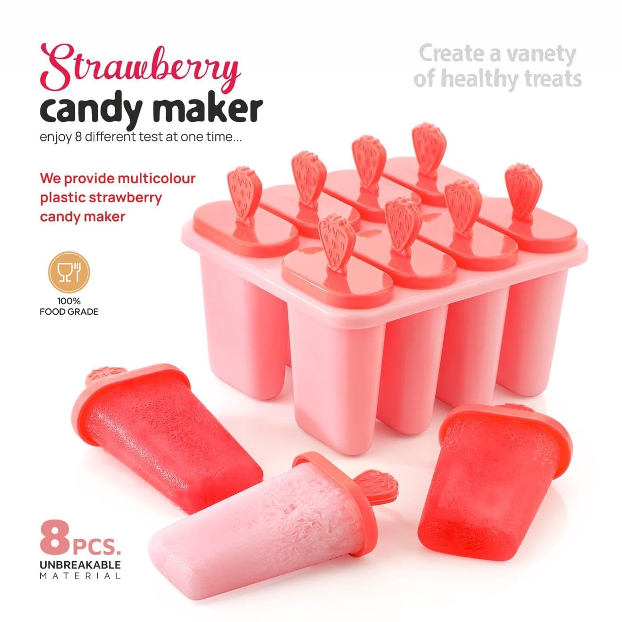 Reusable Ice Lolly Moulds - Popsicle & Kulfi Maker -2