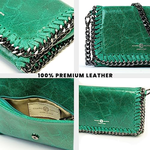 Premium Italian Leather Handmade in Florence, Italy. Small Crossbody Bag for Women with a Detachable Strap Made in Italy.4