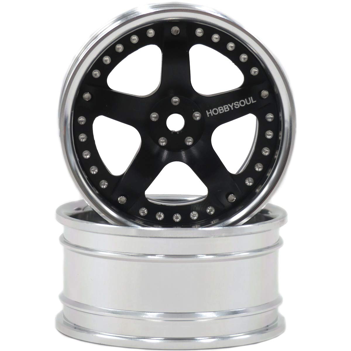 hobbysoul 4Stk RC 1:10 Aluminium räder Felgen einstellbar Offset für 1/10 Drift On-Road Touren RC Fahrzeug Modell