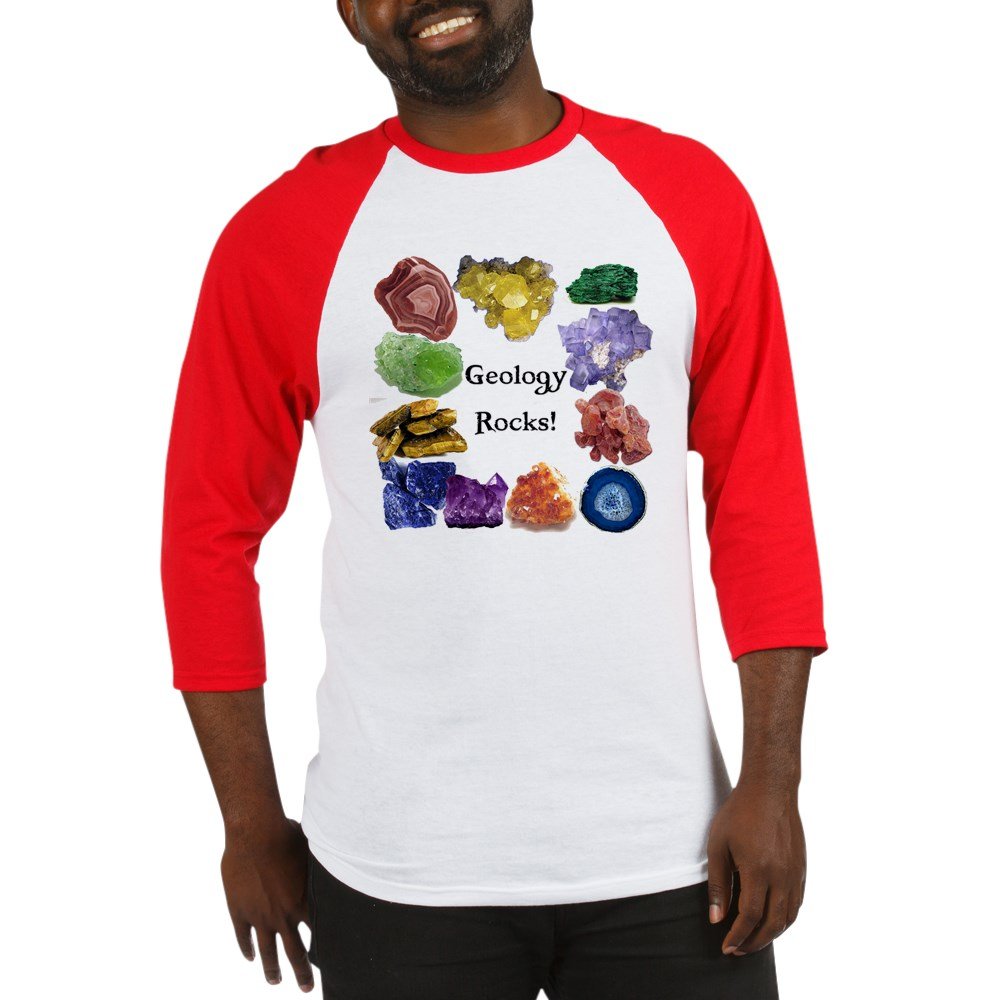 CafePressGeology Rocks 13 Baseball Jersey Cotton Baseball Jersey, 3/4 Raglan Sleeve Shirt