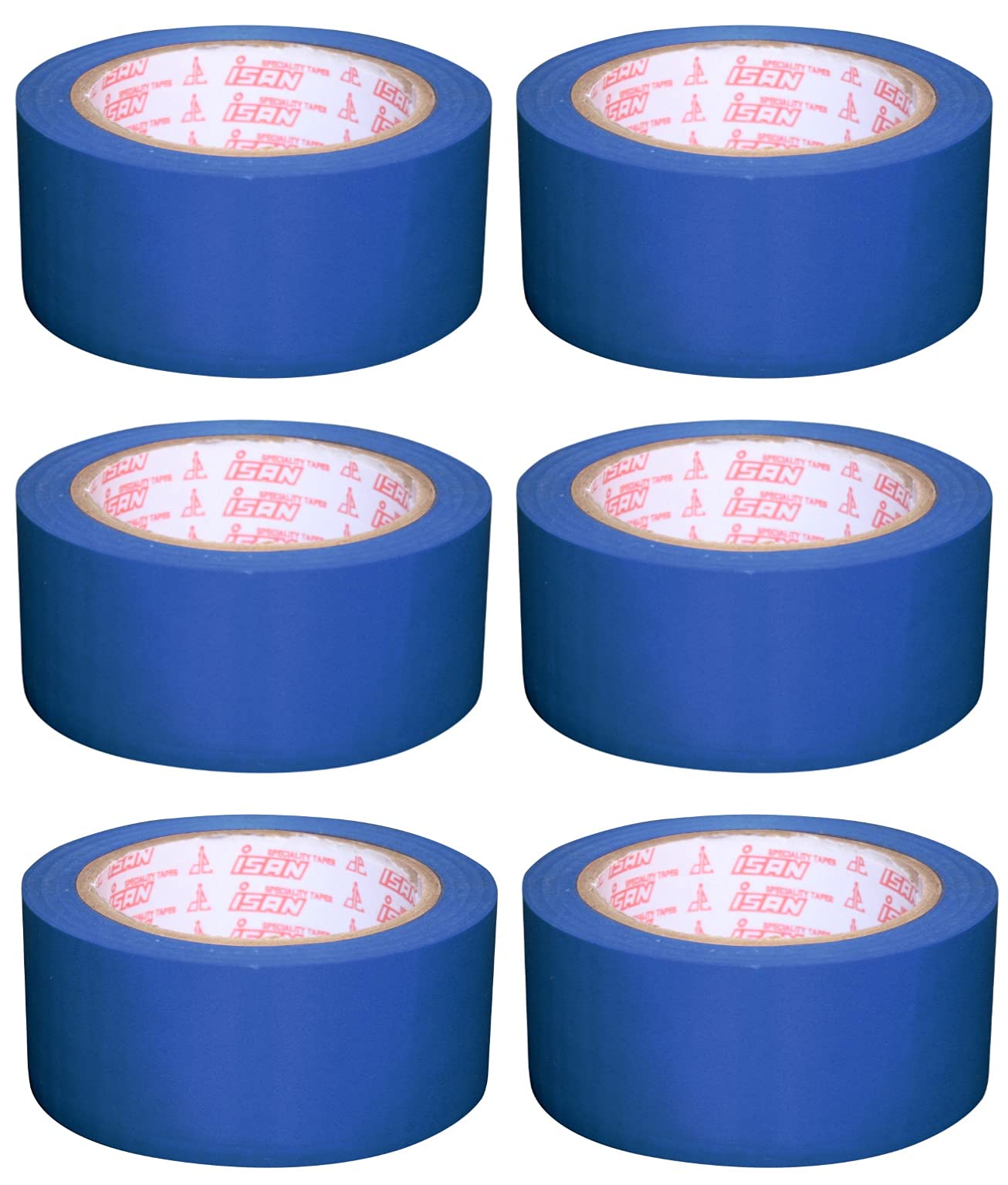 ISAN® BLUE Floor Marking Vinyl Tape 48mm (2" Approx) Width X 15Mtr Length Non-Abresive PVC Tape (6 pcs.) (B09GK53VR2) Amazon Price History, Amazon Price Tracker