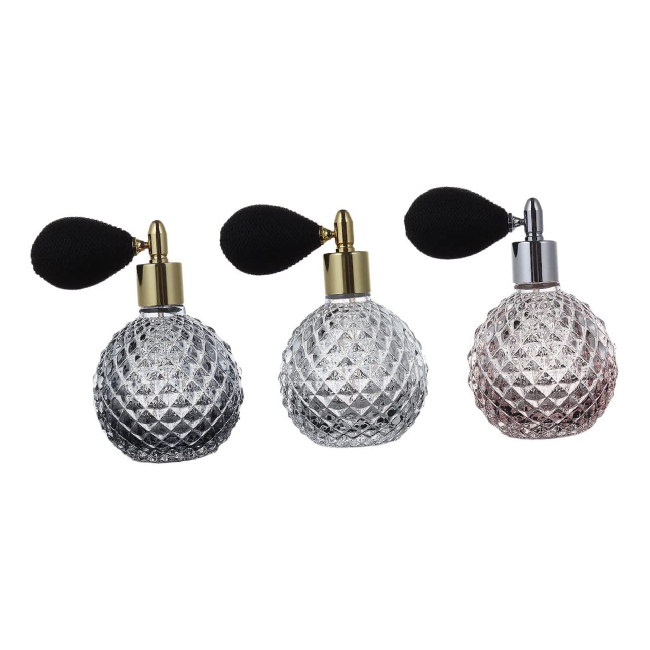 3 Stück 100ml Parfümflaschen aus Glas mit Sprühfunktion, Nachfüllbar