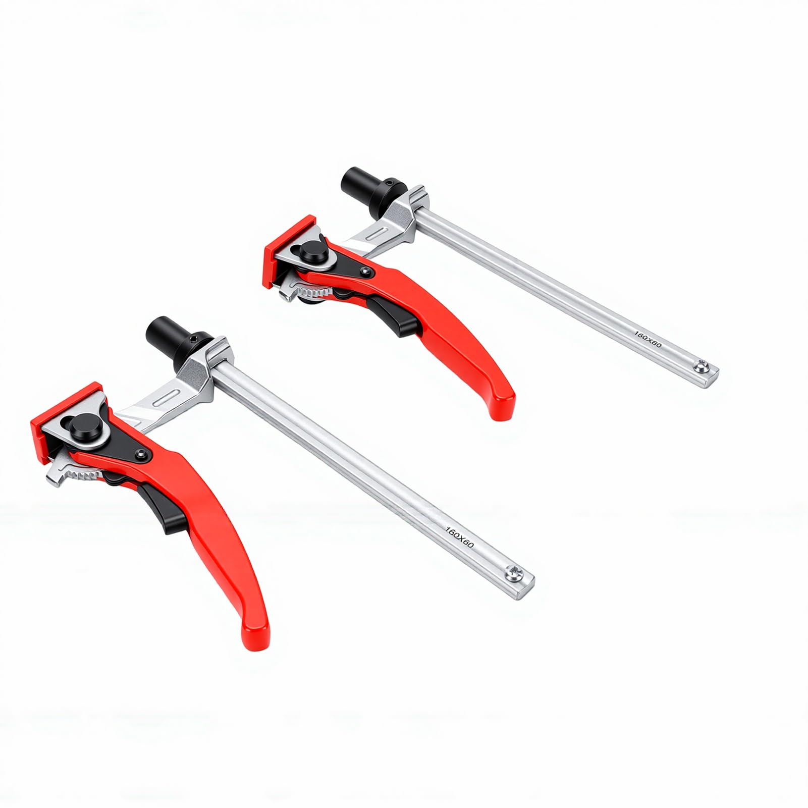 Generic Zacisk Dociskowy Quick Ratchet 20mm z Otworem dla Psa do Obróbki Drewna, Rzeźbienia, Frezowania, Polerowania, Bezpiecznego Mocowania, 2 szt.