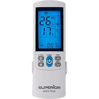 Universal Remote Control for Air Conditioner Carrier, Daikin, Hitachi, LG, Mitsubishi, Panasonic, Samsung