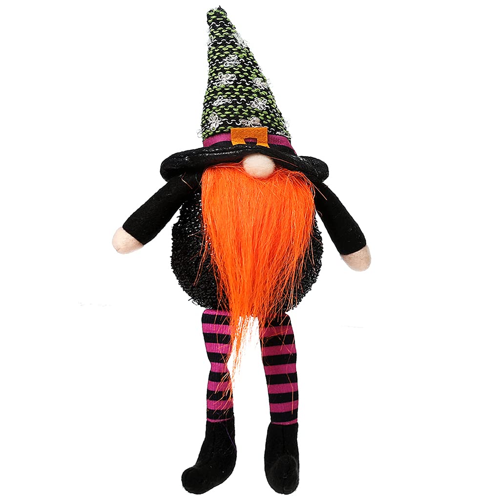 Elnwnnkc Halloween Glowing Gnomes Plush Dwarf Christmas Decorations with Lights Holiday Esstentials Witch with Bright Beards Halloween Plush Gnomes