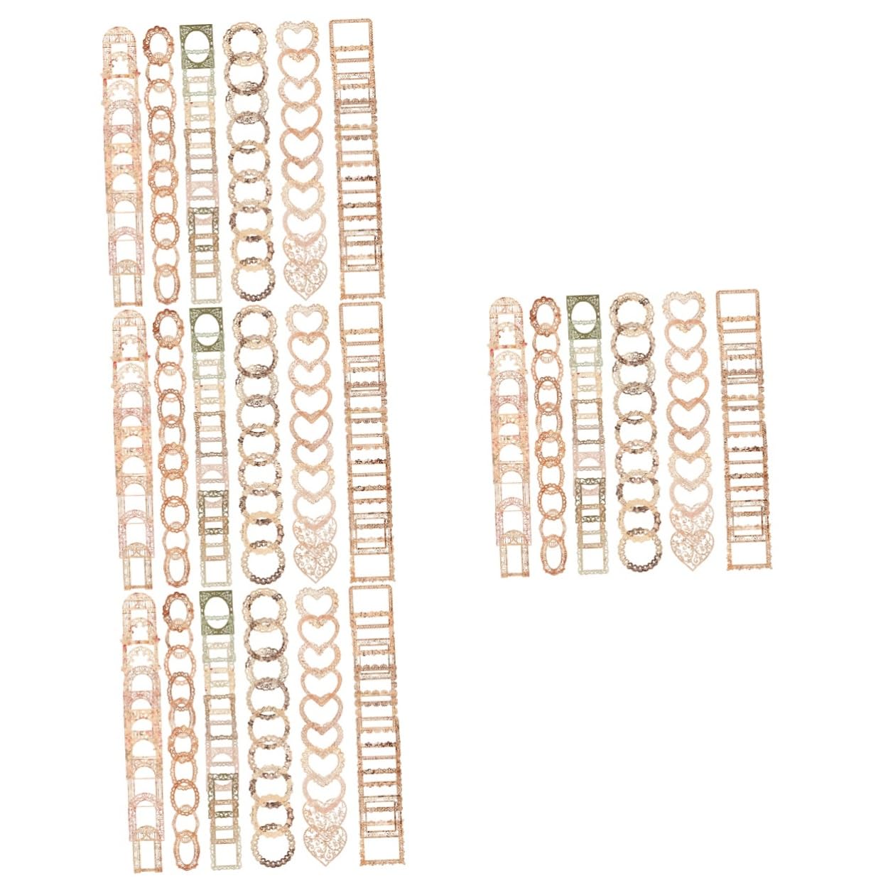 240 feuilles creux bordure en dentelle TEHAUX pour scrapbooking et junk journal