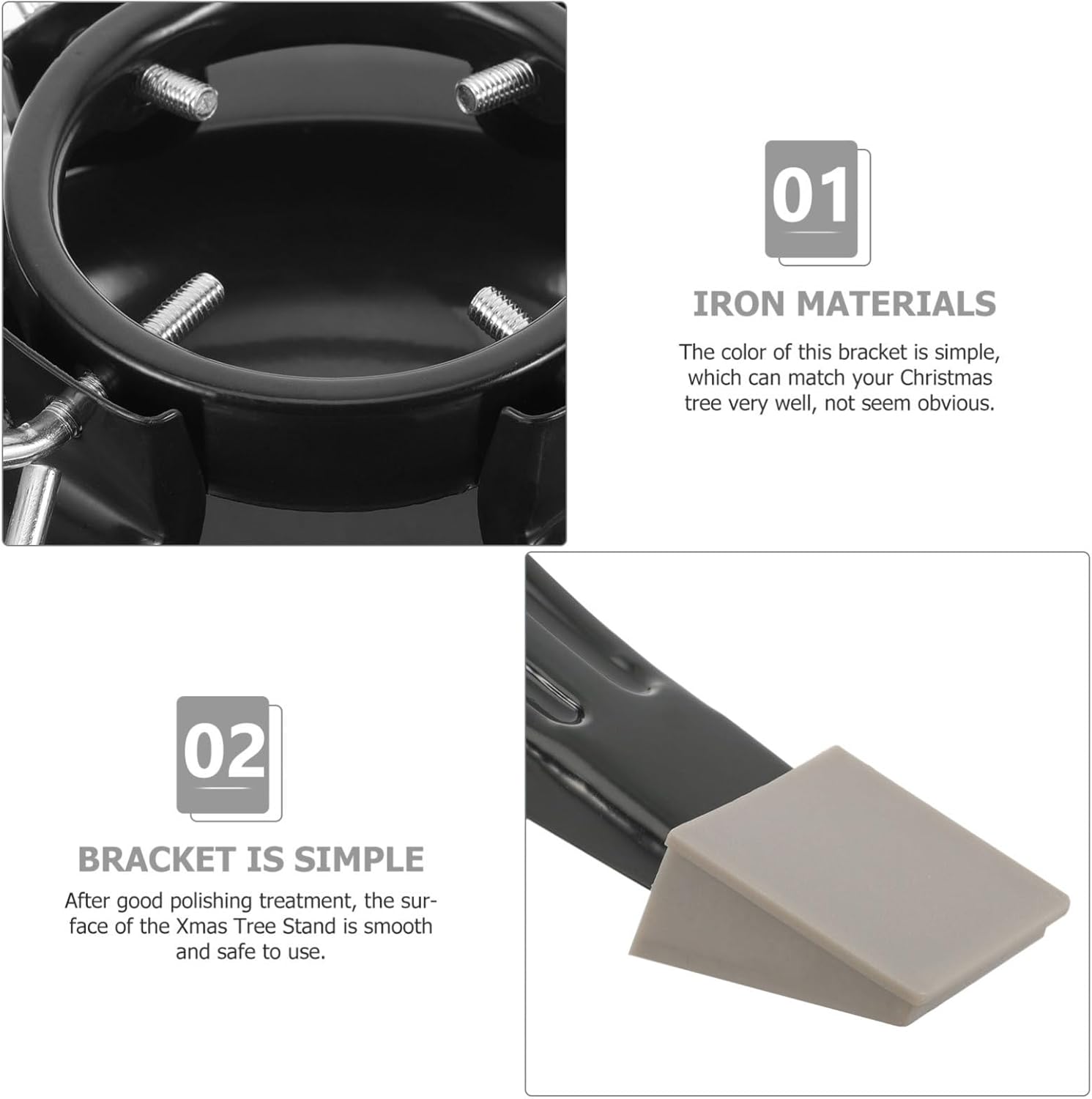 GLEAVI Sturdy Metal Christmas Base Stand for Holiday Decor Support Rack for Artificial Trees for Home Indoor Outdoor Use