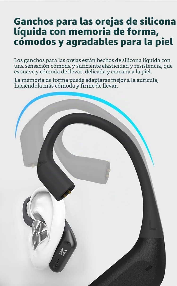 CCA KZ AZ09 PRO Módulo Bluetooth, Cable IEM con Apt X Wireless Ear Hooks, Resistente al Agua 5.1 con Micrófono para ZS10 PRO/ZSN Pro