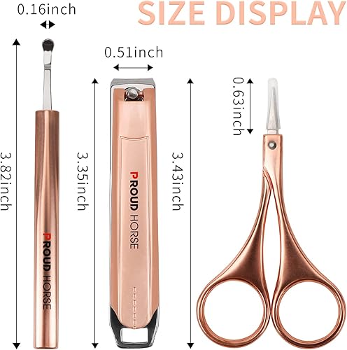 Miniatura 2 de Juego de cortaúñas para manicura y pedicura, cortaúñas para las uñas de los pies para mujeres y hombres, herramienta de cuidado de uñas con lujosa