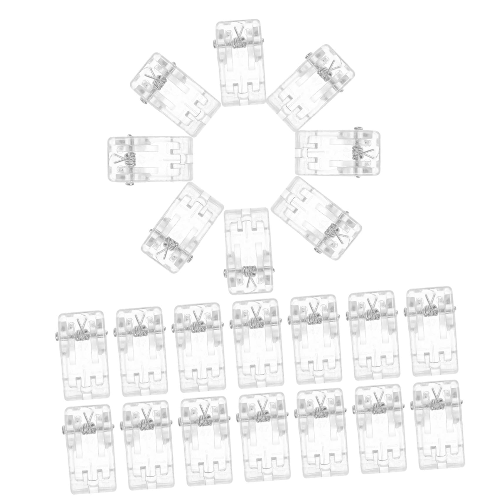 Tofficu 300pezzi Graffette Trasparenti Per Documenti Clip Pratiche Per Appendere Foto e Decorazioni Residui Accessorio Multifunzionale Per Ufficio e Scuola