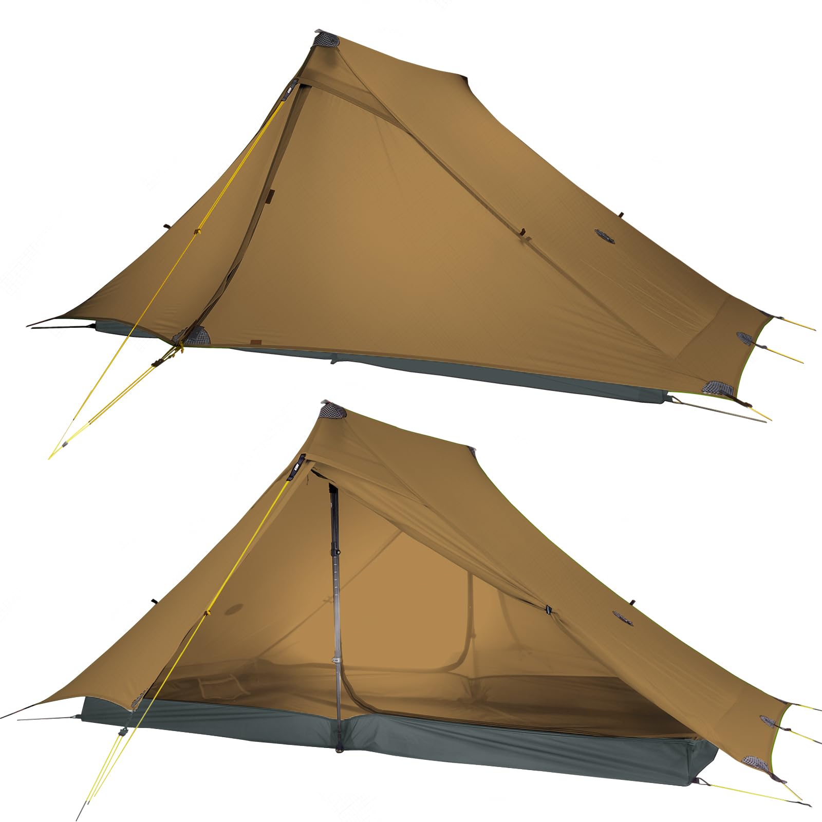 LANSHAN Ultralight Waterproof 1-2 Person Backpacking Tent
