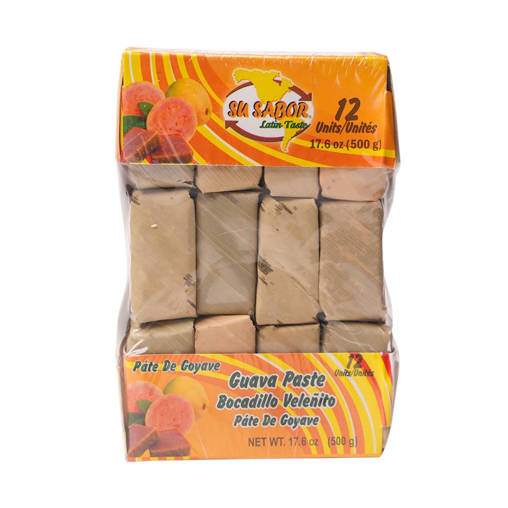 SU SABOR Guava Paste Bocadillo Veleñito 12 units 17.6 ounces /500 grams