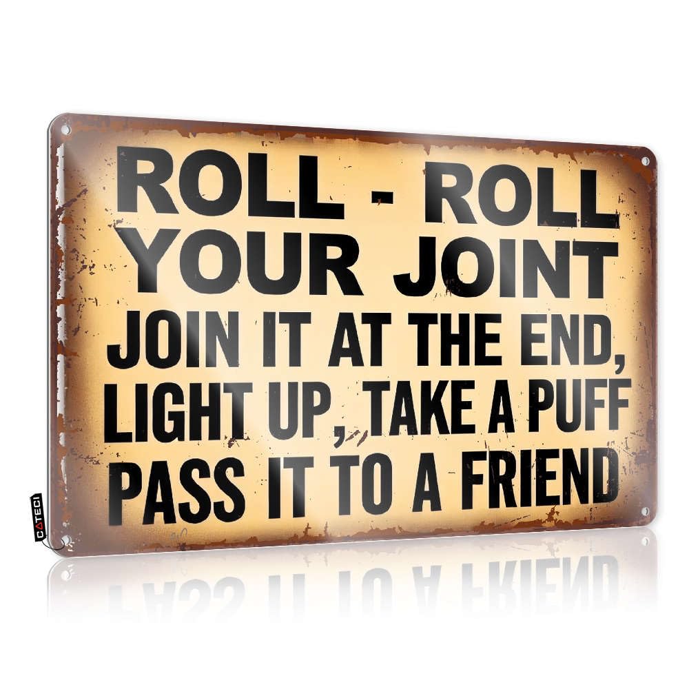 Art Decaor Ready To Hang - Roll - Roll Your Joint. Birthday For Cottage(30X40CM)