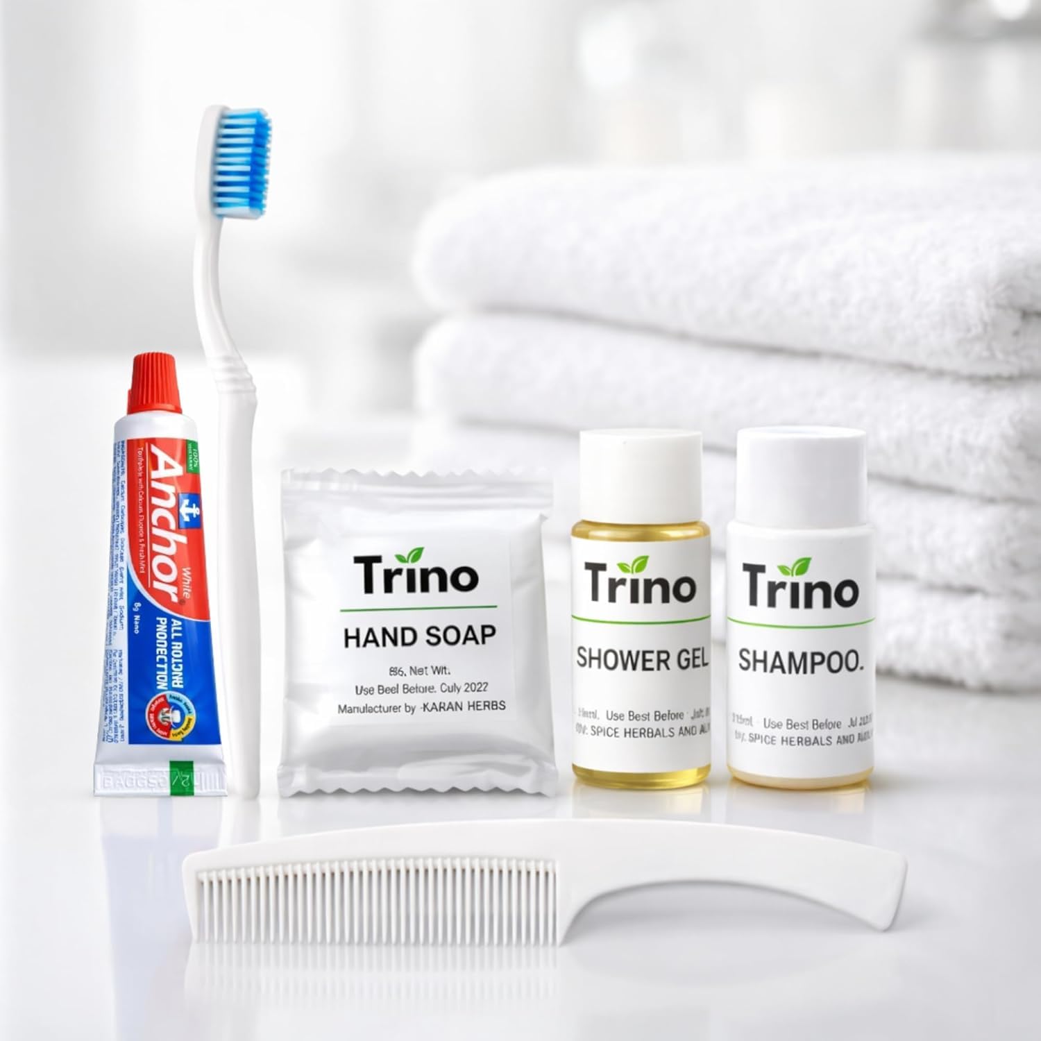 Trino Hotel Amenities Dental & Hotel Toiletries Kit for Guests, Morning Kit With Shaving Kit for Hotel Rooms,Hotel Accessories for Comfortable Guest Experience-picture-32