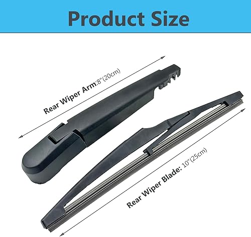 Miniatura 3 de Chevy Spark - Juego de brazo y limpiaparabrisas trasero 2016-2021 - Repuesto de fábrica estilo OE para parabrisas - OEM: 95391372