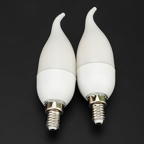 Miniatura 8 de Bestview Bombillas LED con efecto de llama, 3 modos de luz parpadeantes, bombilla inteligente E12 con base de candelabro para Halloween, Navidad,